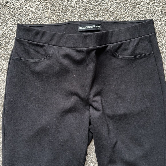 NWOT BlankNYC The Mercer Ponte Knit Skinny Pants 30 Caviar - Picture 7 of 10